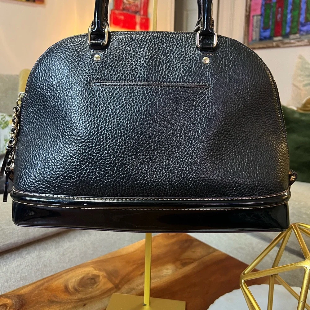 Coach‎ Black Pebbled Leather Satchel